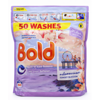 Капсули для прання Bold 2в1 з Lenor Sunset Blossom, 50 шт