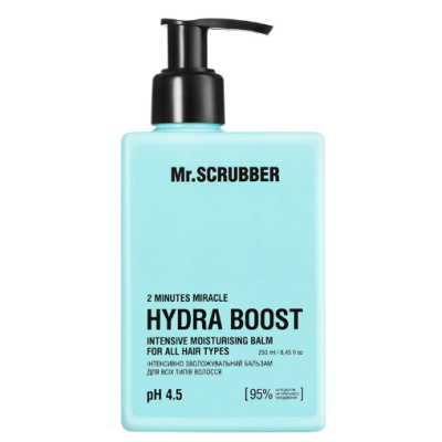 Бальзам для волосся Mr.SCRUBBER Hydra Boost 2 Minutes Miracle інтенсивне зволоження, 250 мл