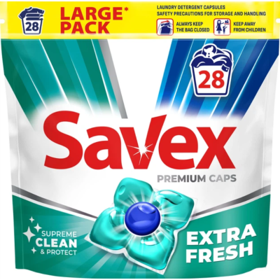 Капсули для прання Savex Super Caps Extra Fresh 28 шт
