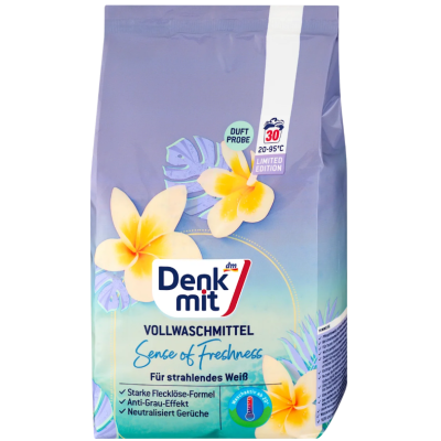 Порошок для прання білого Denkmit Sense of Freshness, 30 прань, 1,95 кг