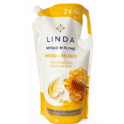 Рідке мило Linda мед з молоком, 1 л