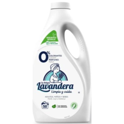 Гель для прання Lavandera Natural без аромату, 50 прань, 2.5 л