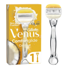 Жіноча бритва Gillette venus pro comfortglide coconut, з 3 змінними головками 