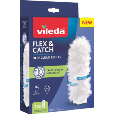 Змінні насадки на піпдастр Vileda Flex & Catch, 10 шт