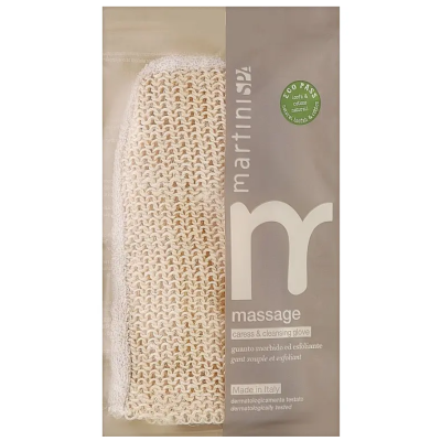 Двостороння мочалка-рукавиця Martini Spa Bambu Scented Body Sponge, 1 шт