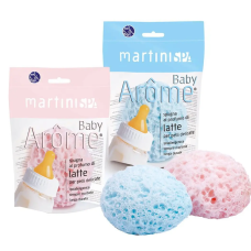 Дитяча мочалка-губка Martini Spa Baby Milk Scented Sponge, з молочним ароматом, 1 шт