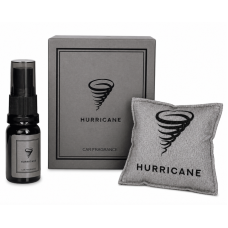 Аромасаше для авто HURRICANE GRAY з флаконом, 10 мл