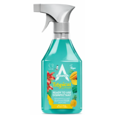 Дезінфікуючий спрей Astonish Tropical Ready to Use Тропічний бриз, 550 мл