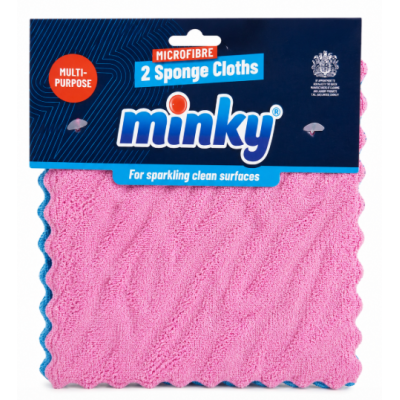 Салфетки-губки из микрофибры Minky Sponge Cloths, 2 шт