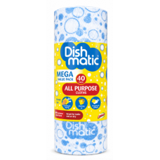 Універсальні серветки Dishmatic All Purpose Cloths, 40 шт
