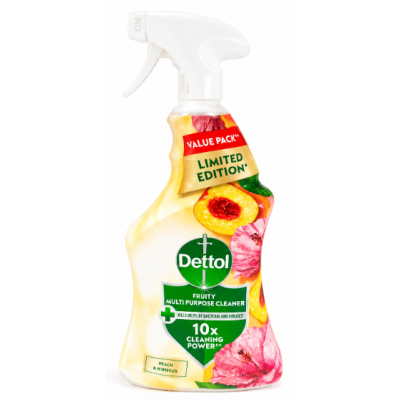 Універсальний антибактеріальний спрей Dettol Fruity Multi Purpose Cleaner Peach & Hibiscus, 1 л