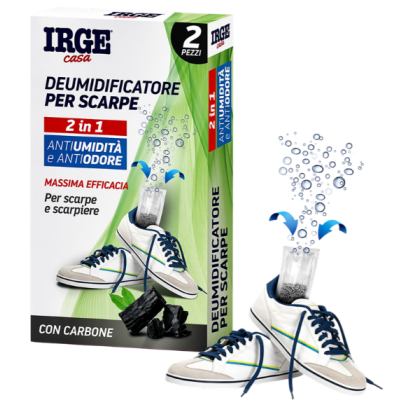 Поглинач вологи та запаху для взуття IRGE Deumidificatore per Scarpe 2в1, 2 шт