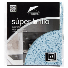 Полірувальні серветки Kerkom Super Brillo 34 × 40 см, 3 шт