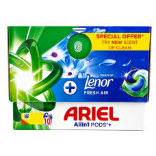 Капсули для прання Ariel All in 1 PODS+ Lenor Fresh Air, 10 шт