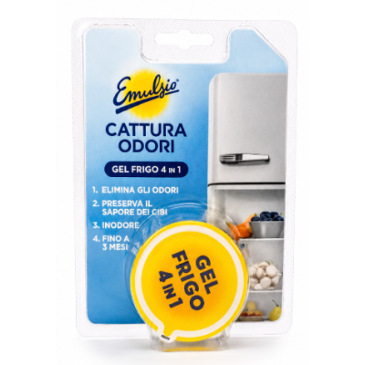 Гелевый поглотитель запахов для холодильника Emulsio Cattura Odori Gel Frigo, 40 г