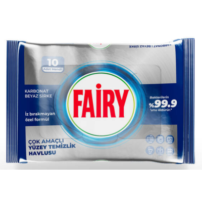Антибактеріальні вологі серветки Fairy Platinum, 10 шт