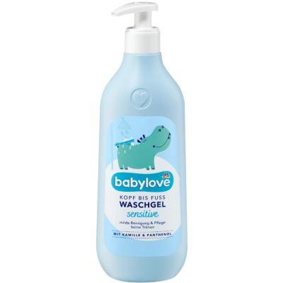 Гель для купання з голови до ніг Babylove Sensitive Head to Toe, 500 мл
