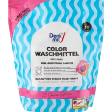 Капсули для прання кольорових речей Denkmit Color Waschmittel 3in1 Caps, 30 шт