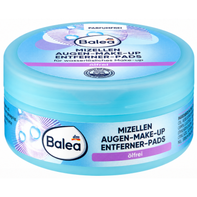 Balea Augen Make-up Entfernerpads ölfrei Подушечки для снятия макияжа с глаз, без масла, 50 шт