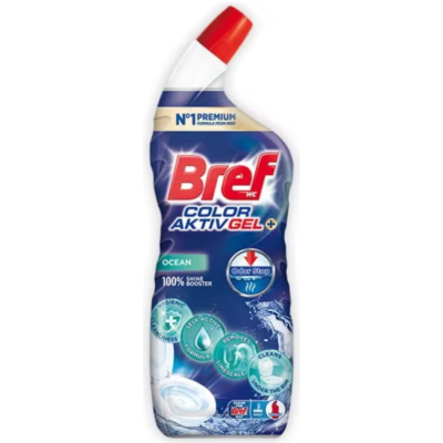 Гель для чищення та дезінфекції унітазів Bref Excellence Gel Color Active, 700 мл