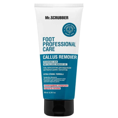 Гель-кератолітик для видалення загрубілої шкіри і натоптнів Foot Professional Care Mr.SCRUBBER
