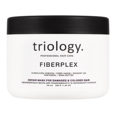 Відновлювальна маска для пошкодженого та фарбованого волосся Fiberplex Triology 330 мл