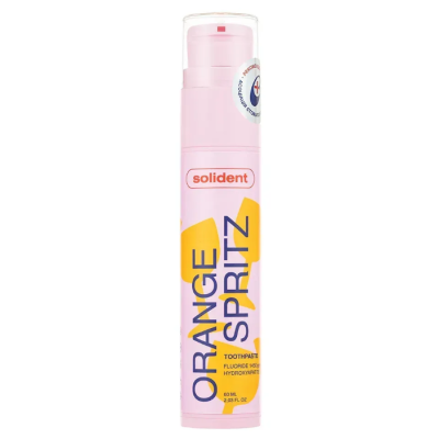 Зубна паста Solident Orange Spritz ( апельсиновий шпріц) з фтором 1450 ppm, 60 мл