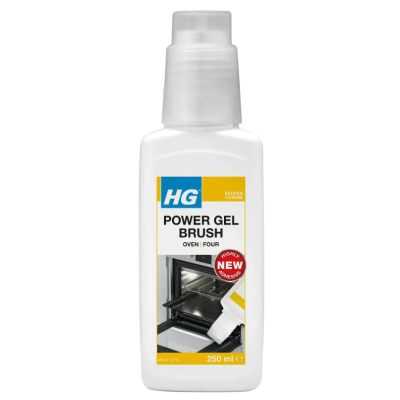 Гель для чищення духовок, гриля та барбекю зі щіткою HG Power Gel Brush Oven, 250 мл