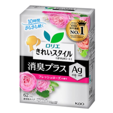 Щоденні прокладки KAO Laurier Kirei Style Fresh Rose з дезодоруючим ефектом, 62 шт