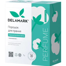 Порошок безфосфатний концентрат DeLaMark Universal з ароматом білих квітів, 1 кг