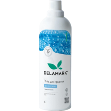 Рідкий концентрований безфосфатний засіб для прання DeLaMark White, 1 л