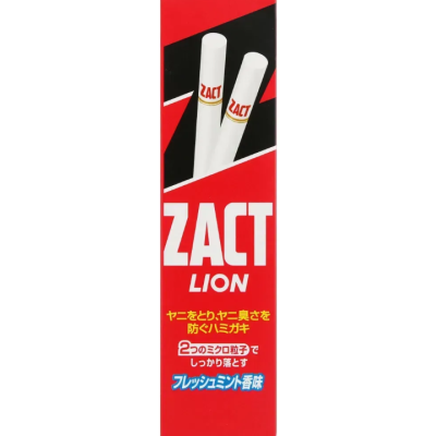 Зубная паста Lion ZACT для удаления никотинового налета и запаха табака 150 г