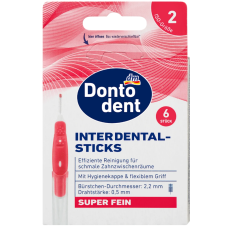 Міжзубні щітки Dontodent Denkmit ISO 2 червоні 0,5 мм, 6 шт