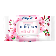 Вологі серветки Ultra Compact Японська вишня, 90 шт