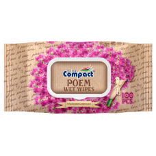 Вологі серветки Ultra Compact Poem Italian Bougainville з клапаном, 100 шт