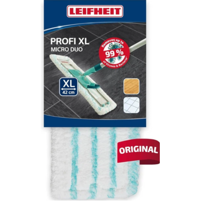 Змінна насадка для швабри Leifheit Profi XL Micro Duo, мікрофібра 42×15 см