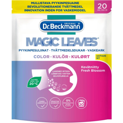 Серветки для прання кольорових тканин Dr. Beckmann Magic Leaves, 20 шт