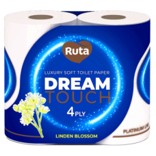 Туалетний папір Ruta Dream Touch Linden Blossom, 4 рулони, 4 шари