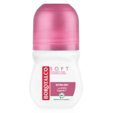 Кульковий антиперспірант без алкоголю Borotalco Soft Talc & Pink Flower, 50 мл