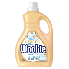 Гель для прання Woolite Для світлих та білих тканин з Кератином, 1.8 л
