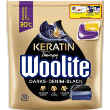 Капсули для прання Woolite для чорних та джинсових тканин з Кератином, 33 прання