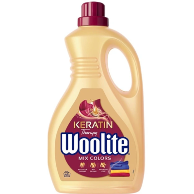 Гель для прання кольорових речей Woolite Mix Colors Keratin Therapy, 2.7 л