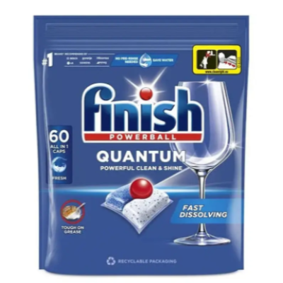 Таблетки для посудомийних машин Finish Quantum All in 1, 60 шт