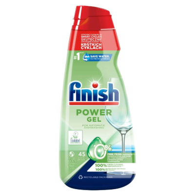 Засіб для миття посуду Finish Power All in One Gel 0%, 900 мл