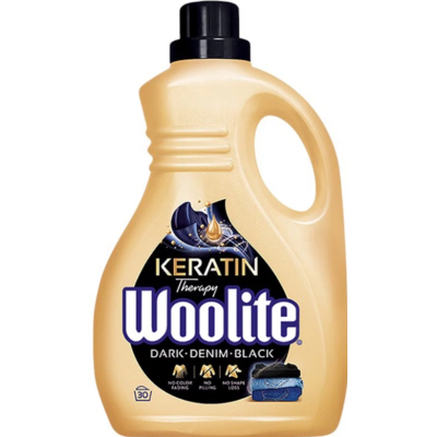 Засіб для прання Woolite Keratin Therapy для чорних та джинсових тканин, 30 прань, 1,8 л
