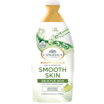 Гель для душу L'Angelica Beauty Essence Smooth Skin з саліциловою кислотою та екстрактом лайма, 500 мл