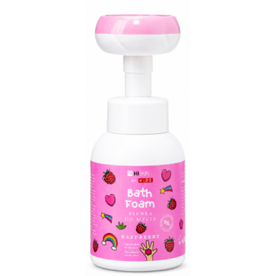 Дитяча піна для миття рук і тіла HiSkin Kids із запахом малини, 300 мл