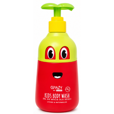 Гель для купання з ароматом лічі та кавуна Crazy for Kids Washing Gel Lychee & Watermelon HiSkin, 500 мл