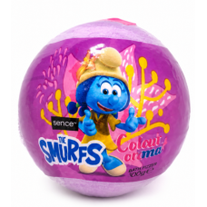 Бомбочка для ванни Smurfs для дітей рожева з морською сіллю, 100 г