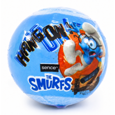 Бомбочка для ванни Smurfs для дітей блакитна з морською сіллю, 100 г
